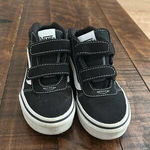 Boys high top Vans. Black suede, work once. Size 13